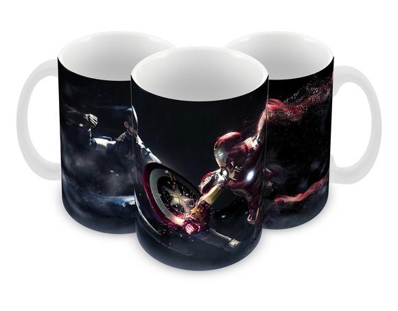 Caneca Polímero Homem de Ferro Personalizada