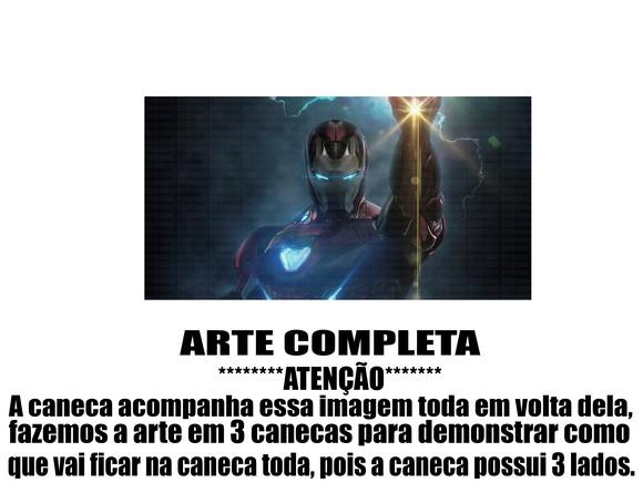Caneca Polímero Homem de Ferro Personalizada