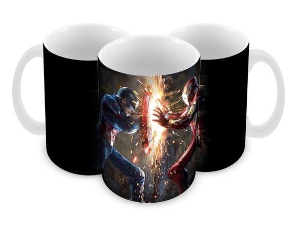 Caneca Polímero Homem de Ferro Personalizada