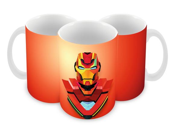 Caneca Polímero Homem de Ferro Personalizada