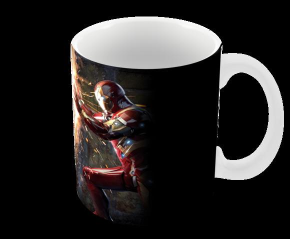 Caneca Polímero Homem de Ferro Personalizada