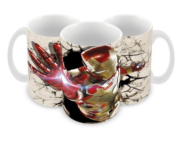 Caneca Polímero Homem de Ferro Personalizada