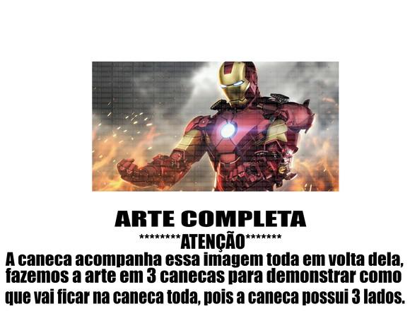 Caneca Polímero Homem de Ferro Personalizada