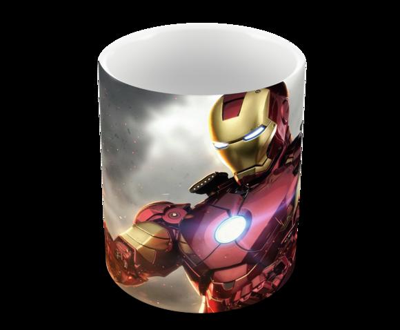 Caneca Polímero Homem de Ferro Personalizada