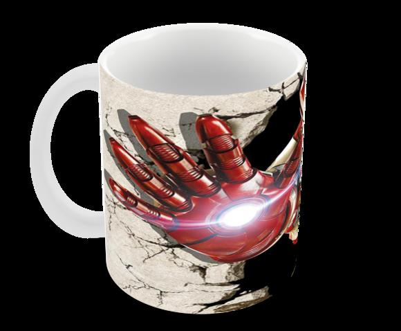 Caneca Polímero Homem de Ferro Personalizada