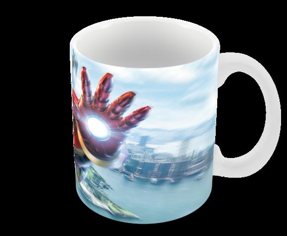 Caneca Polímero Homem de Ferro Personalizada