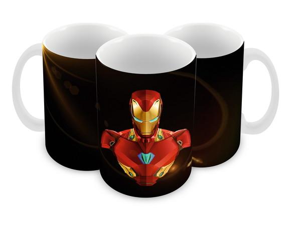 Caneca Polímero Homem de Ferro Personalizada