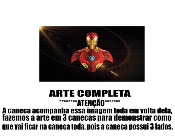 Caneca Polímero Homem de Ferro Personalizada