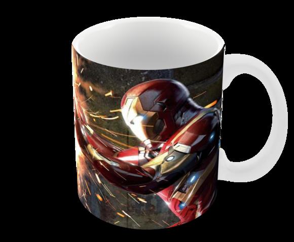 Caneca Polímero Homem de Ferro Personalizada