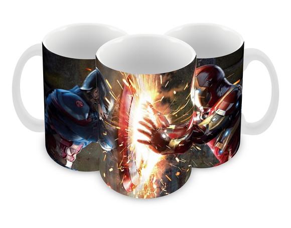 Caneca Polímero Homem de Ferro Personalizada