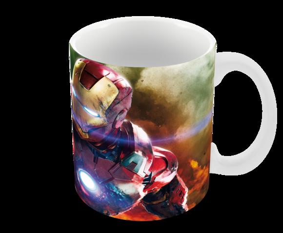 Caneca Polímero Homem de Ferro Personalizada