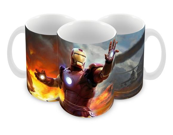 Caneca Polímero Homem de Ferro Personalizada