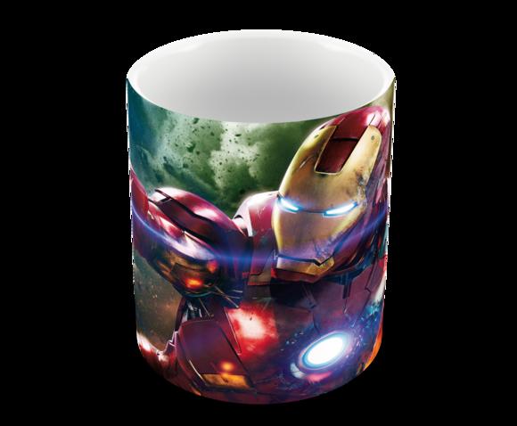 Caneca Polímero Homem de Ferro Personalizada