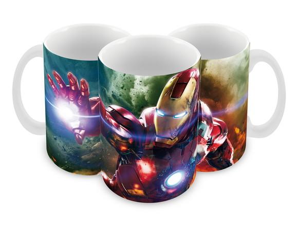 Caneca Polímero Homem de Ferro Personalizada