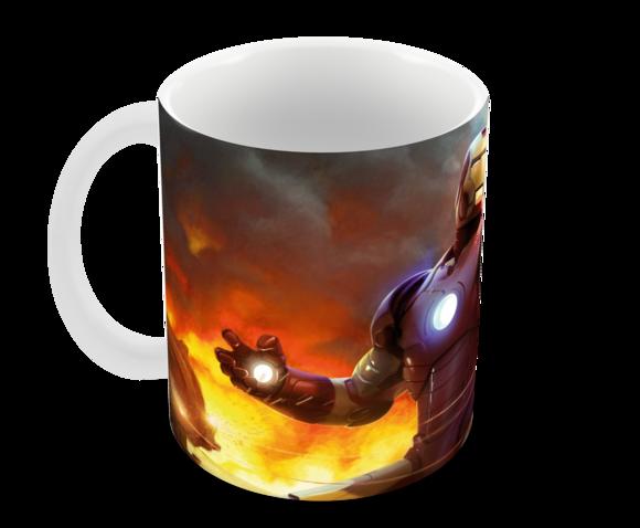 Caneca Polímero Homem de Ferro Personalizada