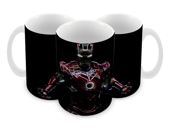 Caneca Polímero Homem de Ferro Personalizada