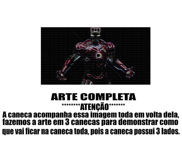 Caneca Polímero Homem de Ferro Personalizada