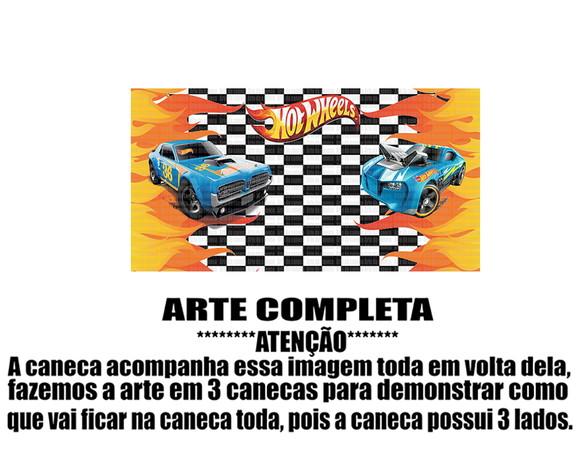 Caneca Polímero Hot Wheels Personalizada