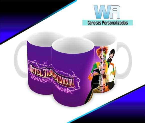Caneca Polímero Hotel Transilvânia Personalizada