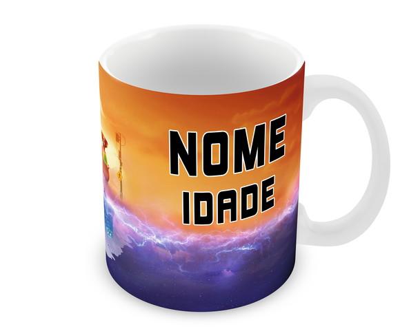Caneca Polímero Hotel Transilvânia Seu Nome Personalizada