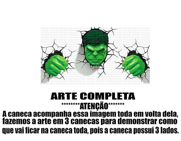 Caneca Polímero Hulk Personalizada