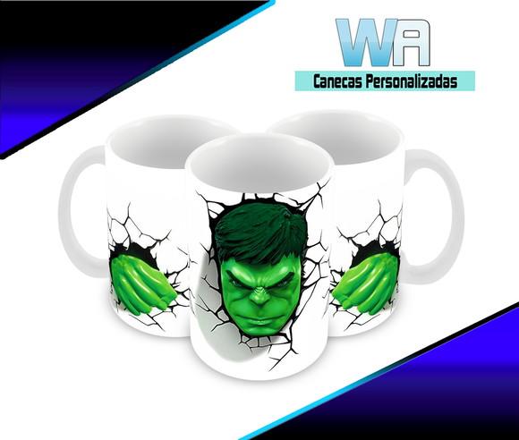 Caneca Polímero Hulk Personalizada