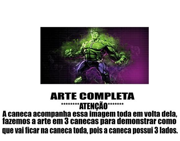 Caneca Polímero Hulk Personalizada