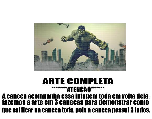 Caneca Polímero Hulk Personalizada