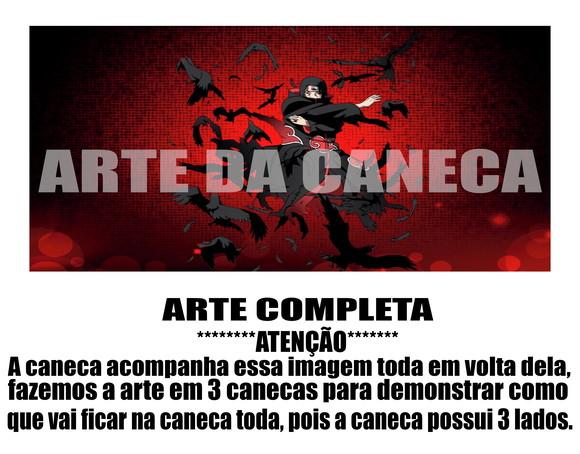 Caneca Polímero Itachi Personalizada
