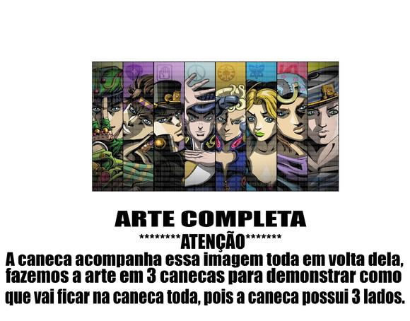 Caneca Polímero Jojo's Bizarre Adventure Personalizada