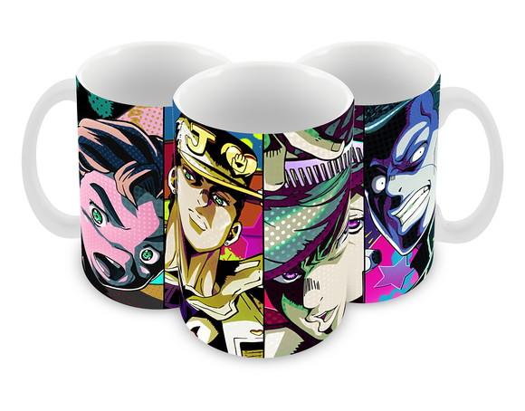 Caneca Polímero Jojo's Bizarre Adventure Personalizada