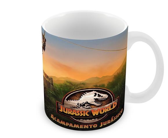 Caneca Polímero Jurassic World Acampamento Jurássico