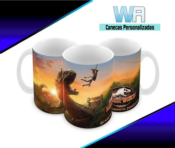 Caneca Polímero Jurassic World Acampamento Jurássico