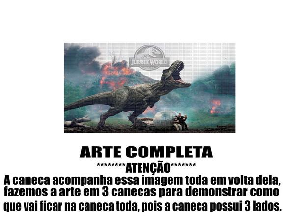 Caneca Polímero Jurassic World Personalizada
