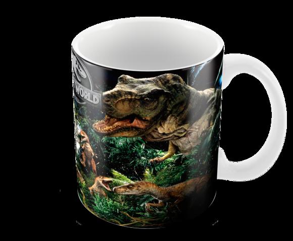 Caneca Polímero Jurassic World Personalizada