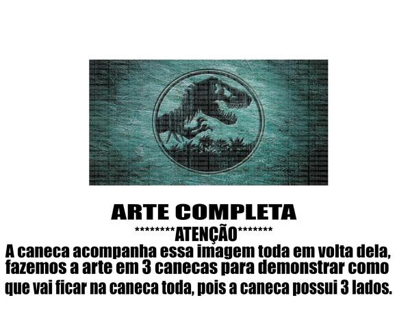 Caneca Polímero Jurassic World Personalizada