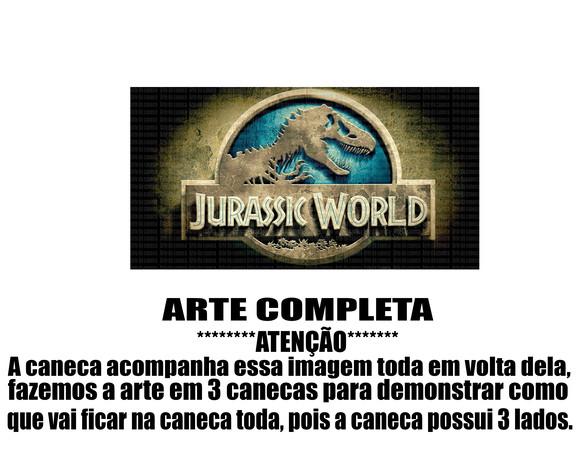Caneca Polímero Jurassic World Personalizada