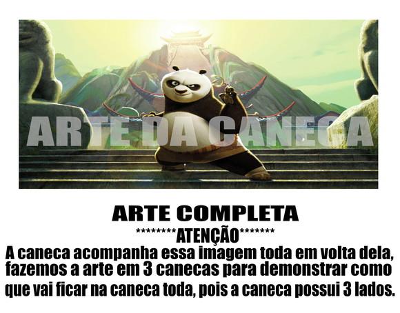 Caneca Polímero Kung Fu Panda Personalizada
