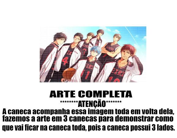 Caneca Polímero Kuroko no Basket Personalizada