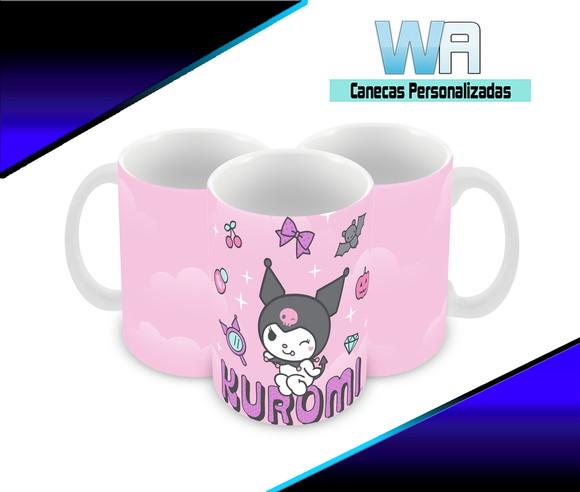 Caneca Polímero Kuromi Personalizada