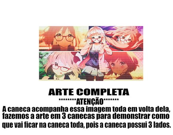 Caneca Polímero Kyoukai no Kanata Personalizada