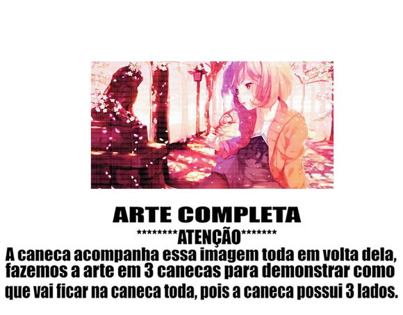 Caneca Polímero Kyoukai no Kanata Personalizada