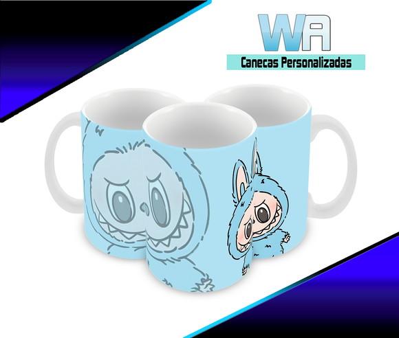 Caneca Polímero Labubu Personalizada