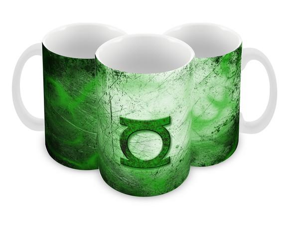 Caneca Polímero Lanterna Verde Personalizada
