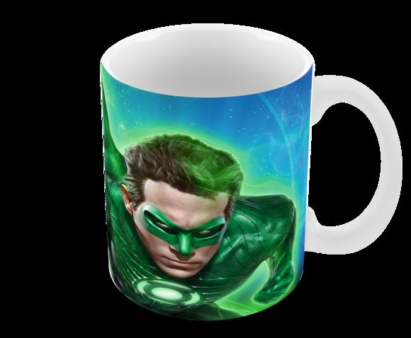 Caneca Polímero Lanterna Verde Personalizada