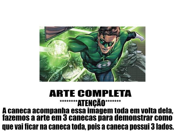 Caneca Polímero Lanterna Verde Personalizada