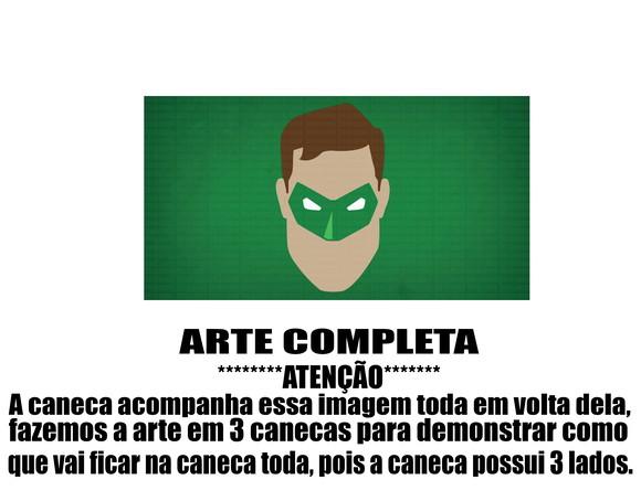 Caneca Polímero Lanterna Verde Personalizada