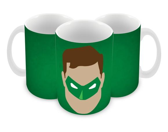 Caneca Polímero Lanterna Verde Personalizada