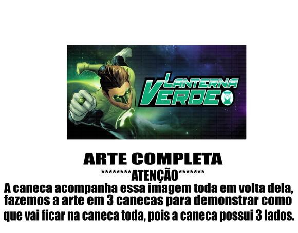 Caneca Polímero Lanterna Verde Personalizada