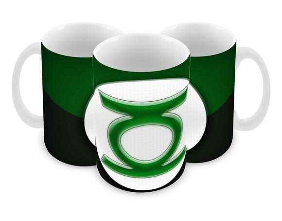 Caneca Polímero Lanterna Verde Personalizada